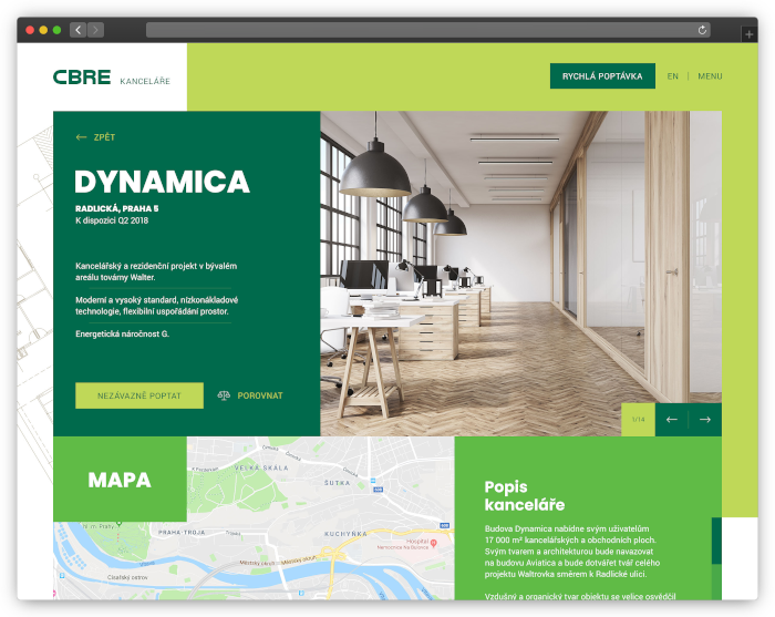 CBRE Properties screenshot